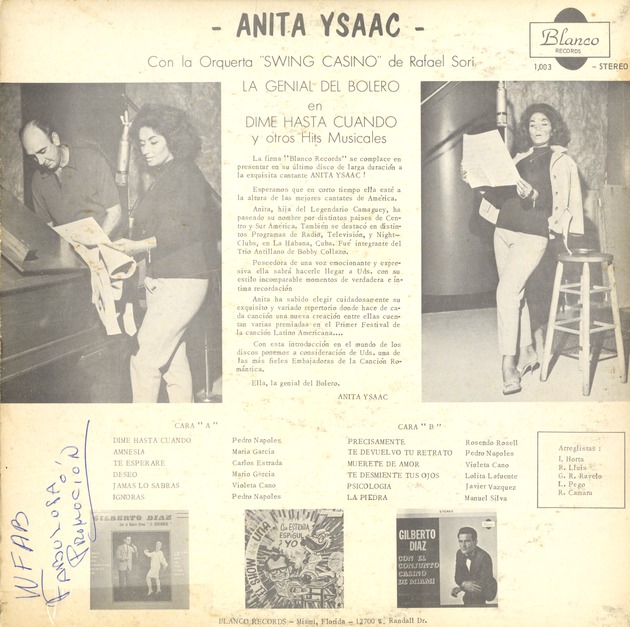 Anita Isaac - Back Cover